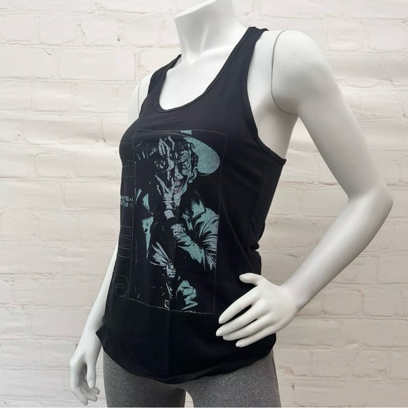 Women’s Dc Comics Batman Smile Black tank top Size M - Picture 2 of 10